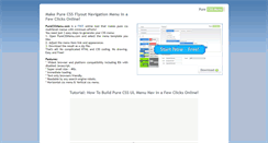 Desktop Screenshot of cssmenugenerator.com